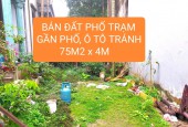 BÁN ĐẤT PHÂN LÔ PHỐ TRẠM-LB, THÔNG SỐ VÀNG, Ô TÔ TRÁNH, 6 TẦNG THANG MÁY, GIÁ ĐẦU TƯ, 75M2x4M